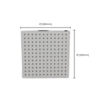 Contemporary Shower Combination Fixed Shower Head Chrome Ceiling Mounted Shower Head