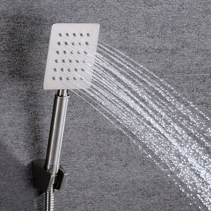 Contemporary Shower Combo Handheld Showerhead Stainless Steel Wall Mounted Showerhead