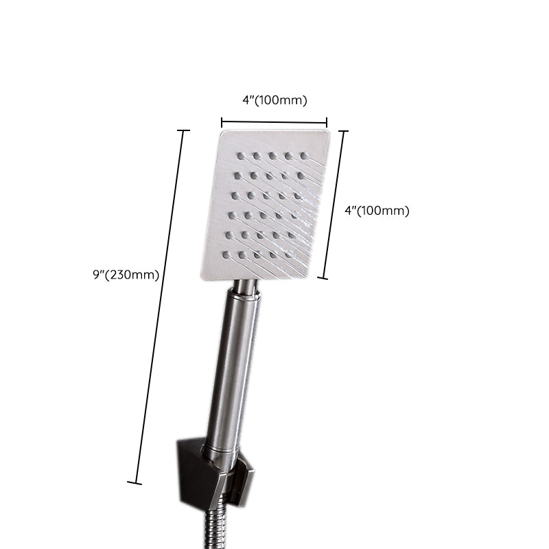 Contemporary Shower Combo Handheld Showerhead Stainless Steel Wall Mounted Showerhead