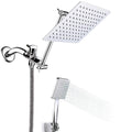 Contemporary Shower Combination Shower Head with Double Shower Head Ceiling Mounted Square Shower Head