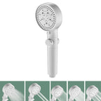 Bathroom Shower Head 5-Stream Round Hand Shower Holder Wall Mount Shower Head