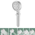Bathroom Showerhead 5-Spray Round Handheld Shower Holder Wall Mount Showerhead
