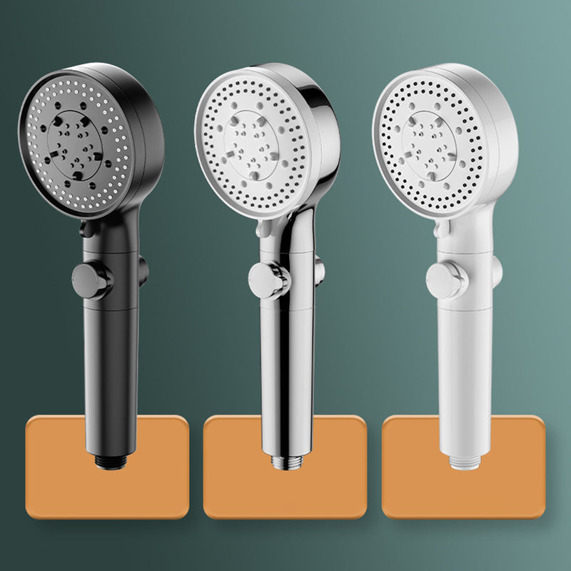 Bathroom Shower Head 5-Stream Round Hand Shower Holder Wall Mount Shower Head