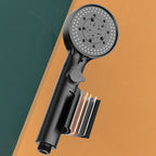 Bathroom Shower Head 5-Stream Round Hand Shower Holder Wall Mount Shower Head