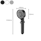 Bathroom Shower Head 5-Stream Round Hand Shower Holder Wall Mount Shower Head