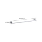 Silver Modern Bathroom Accessory Set with Bath Shelf/Towel Rack & Bathrobe Hook