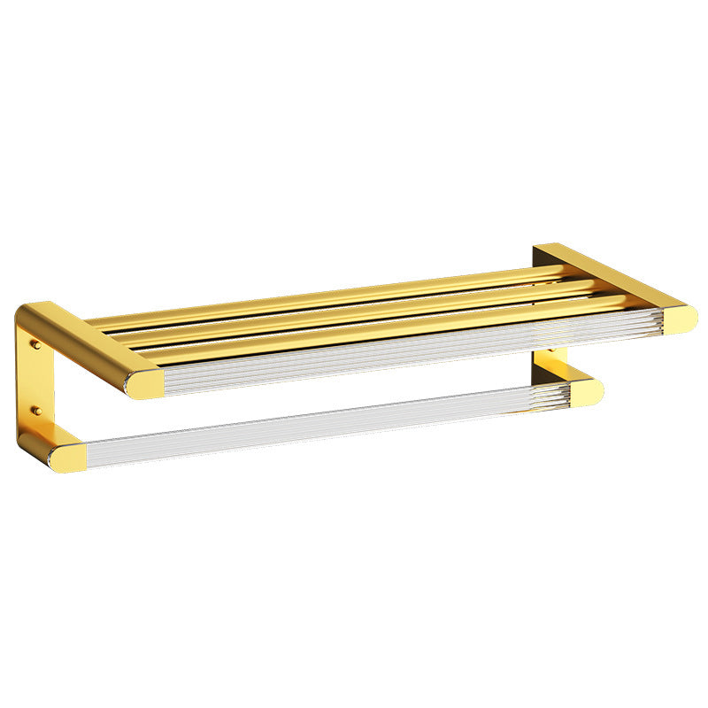 Modern Bathroom Hardware Set Towel Rack Bathroom Shelf Gray/Gold Bathroom Hardware Set
