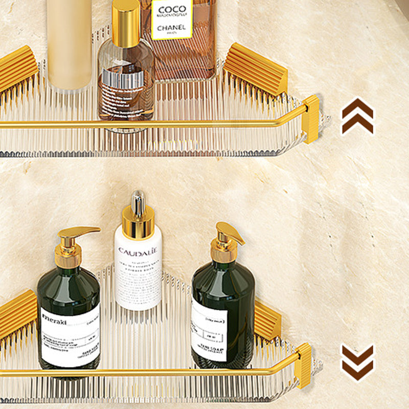 Modern Bathroom Hardware Set Towel Rack Bathroom Shelf Gray/Gold Bathroom Hardware Set