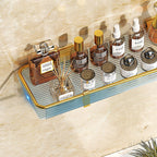 Modern Bathroom Hardware Set Towel Rack Bathroom Shelf Gray/Gold Bathroom Hardware Set