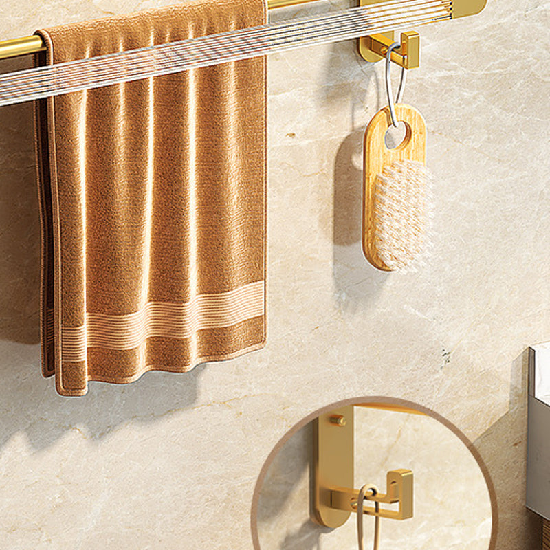 Modern Bathroom Hardware Set Towel Rack Bathroom Shelf Gray/Gold Bathroom Hardware Set