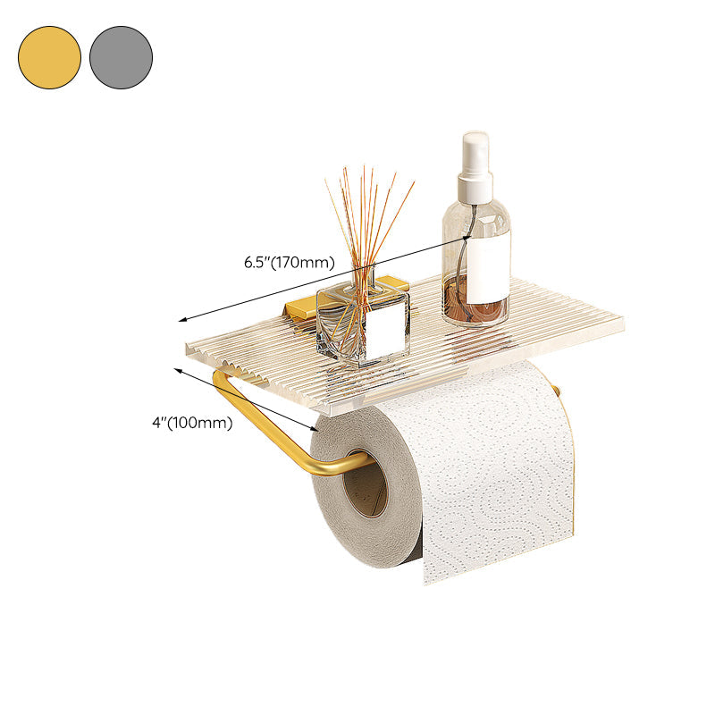 Modern Bathroom Hardware Set Towel Rack Bathroom Shelf Gray/Gold Bathroom Hardware Set
