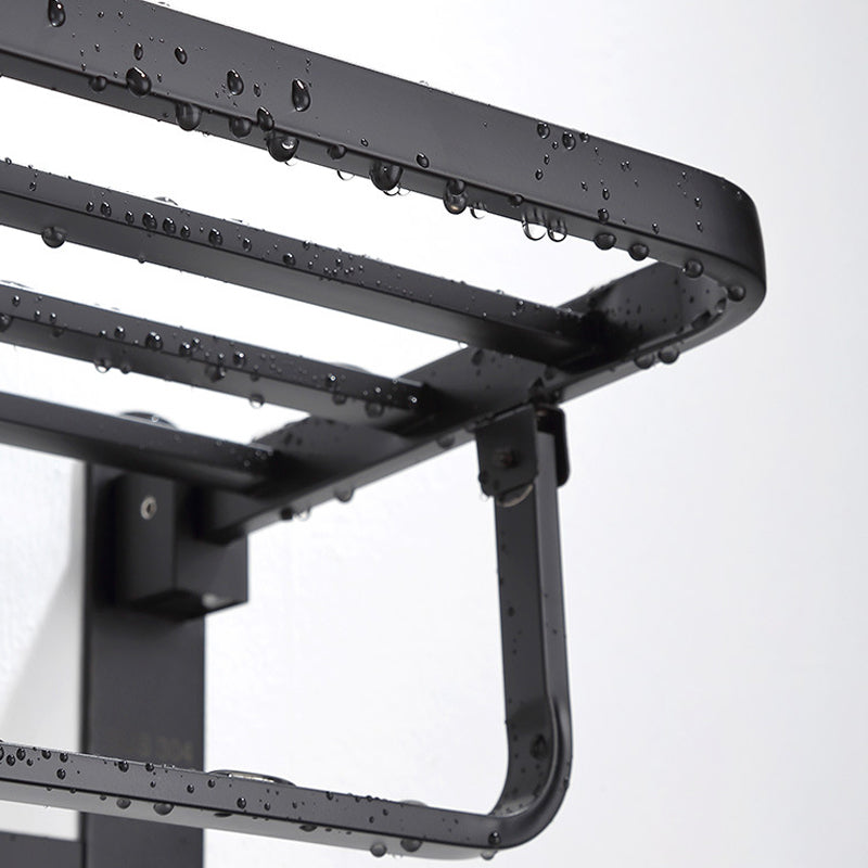 Modern Bathroom Accessory Set Bath Shelf Towel Holder Matte Black Bath Hardware Set