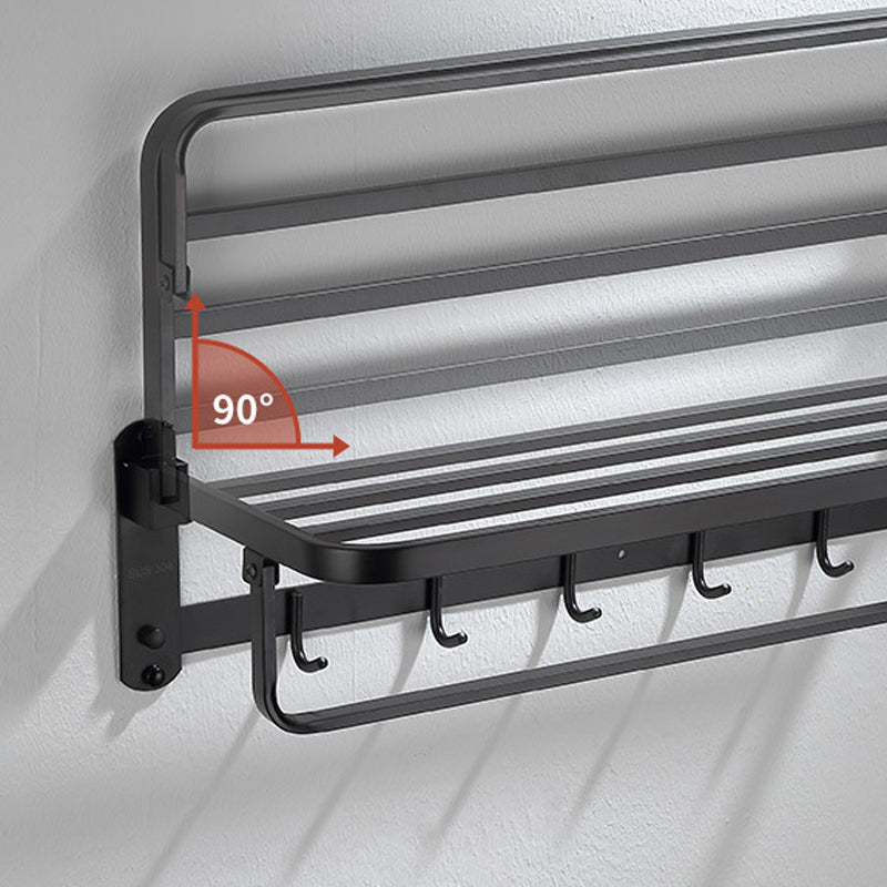 Modern Bathroom Accessory Set Bath Shelf Towel Holder Matte Black Bath Hardware Set