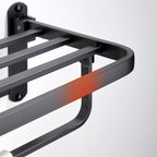 Modern Bathroom Accessory Set Bath Shelf Towel Holder Matte Black Bath Hardware Set