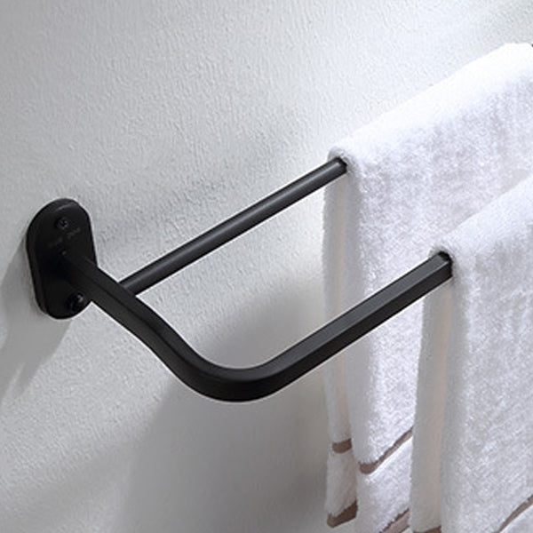 Modern Bathroom Accessory Set Bath Shelf Towel Holder Matte Black Bath Hardware Set