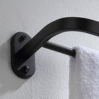 Modern Bathroom Accessory Set Bath Shelf Towel Holder Matte Black Bath Hardware Set