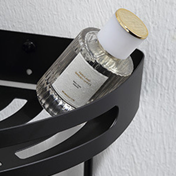 Modern Bathroom Accessory Set Bath Shelf Towel Holder Matte Black Bath Hardware Set