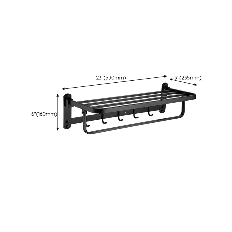 Modern Bathroom Accessory Set Bath Shelf Towel Holder Matte Black Bath Hardware Set