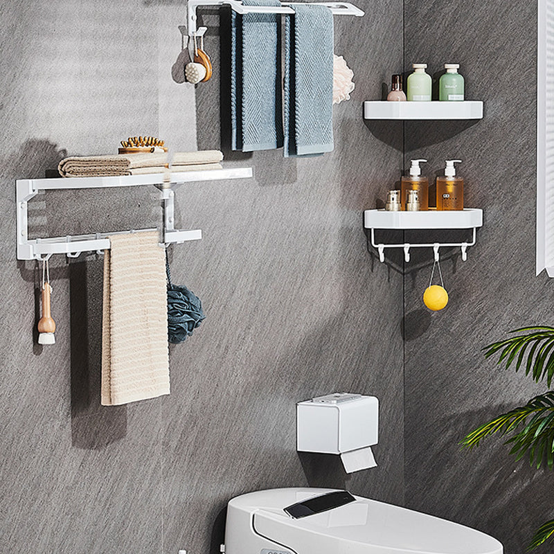Modern Bathroom Accessory Set Towel Bar Bathroom Shelf White Bathroom Accessory Set