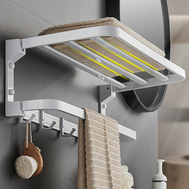Modern Bathroom Accessory Set Towel Bar Bathroom Shelf White Bathroom Accessory Set