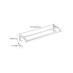 Modern Bathroom Accessory Set Towel Bar Bathroom Shelf White Bathroom Accessory Set