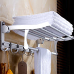 Silver Contemporary Bathroom Hardware Set Stainless Steel Aluminum Bathroom Set