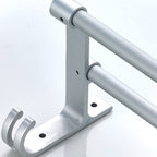 Silver Contemporary Bathroom Hardware Set Stainless Steel Aluminum Bathroom Set