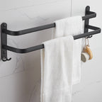 Modern black aluminum bathroom accessory set towel bar bathroom fittings