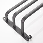 Modern black aluminum bathroom accessory set towel bar bathroom fittings