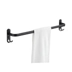 Modern black aluminum bathroom accessory set towel bar bathroom fittings