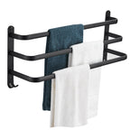 Modern black aluminum bathroom accessory set towel bar bathroom fittings
