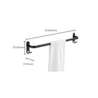 Modern black aluminum bathroom accessory set towel bar bathroom fittings