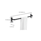Modern black aluminum bathroom accessory set towel bar bathroom fittings