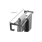 Contemporary Bathroom Accessory Set Gray Aluminum Bathroom Shelf/Towel Rack/Bathtub Hook