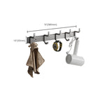 Contemporary Bathroom Accessory Set Gray Aluminum Bathroom Shelf/Towel Rack/Bathtub Hook