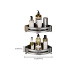 Contemporary Bathroom Accessory Set Gray Aluminum Bathroom Shelf/Towel Rack/Bathtub Hook