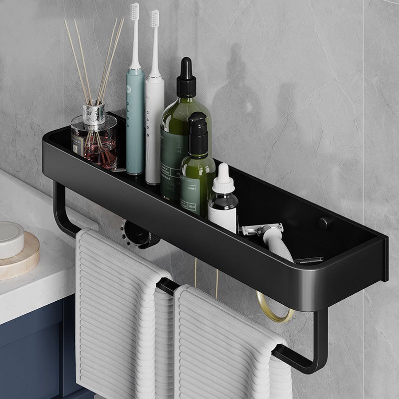 Contemporary Bathroom Accessories Hardware Set Aluminum Bathroom Shelf