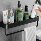 Contemporary Bathroom Accessories Hardware Set Aluminum Bathroom Shelf