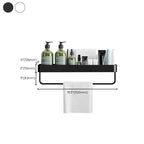 Contemporary Bathroom Accessories Hardware Set Aluminum Bathroom Shelf