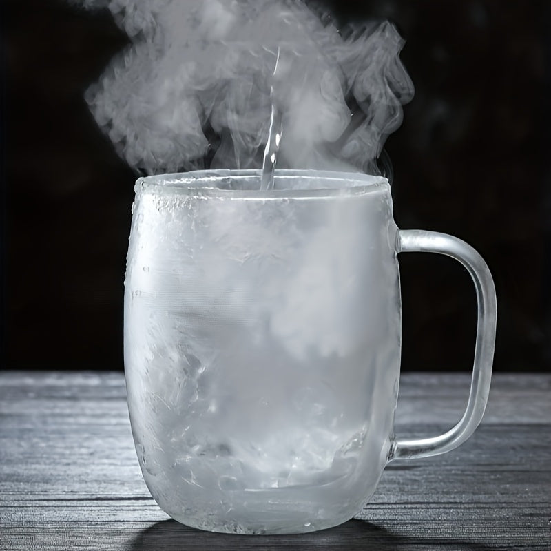 ThermoSip Double-walled Glass Mug – Borosilicate Glass, Heat Resistant & Elegant