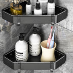 Modern Black-White Metal Bath Hardware Set Bath Shelf Bathroom Hardware Set