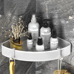 Modern Black-White Metal Bath Hardware Set Bath Shelf Bathroom Hardware Set