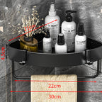 Modern Black-White Metal Bath Hardware Set Bath Shelf Bathroom Hardware Set