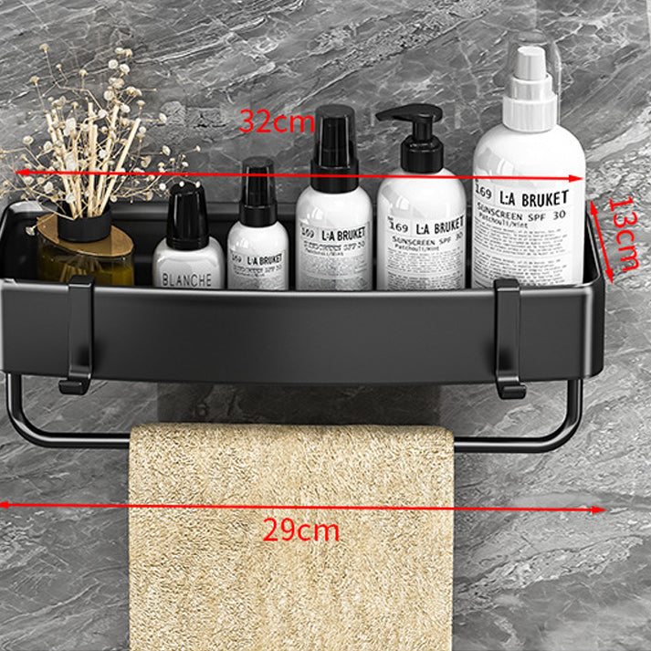 Modern Black-White Metal Bath Hardware Set Bath Shelf Bathroom Hardware Set