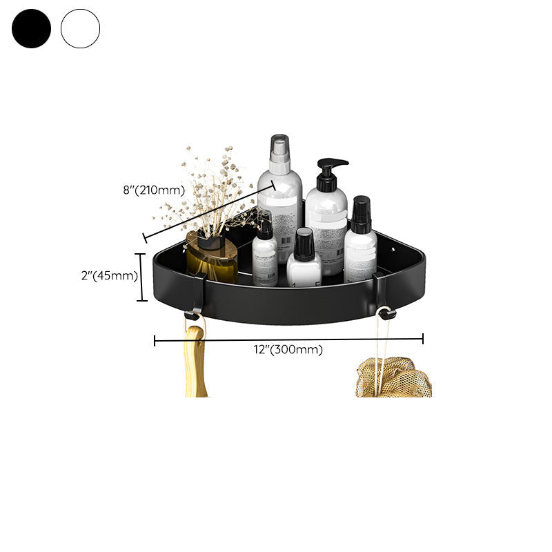 Modern Black-White Metal Bath Hardware Set Bath Shelf Bathroom Hardware Set