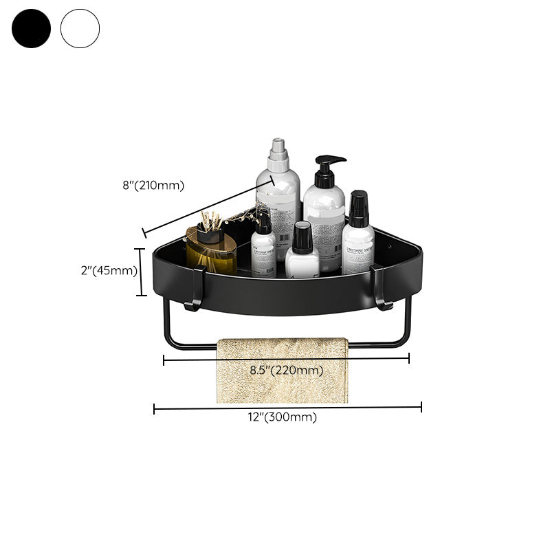 Modern Black-White Metal Bath Hardware Set Bath Shelf Bathroom Hardware Set