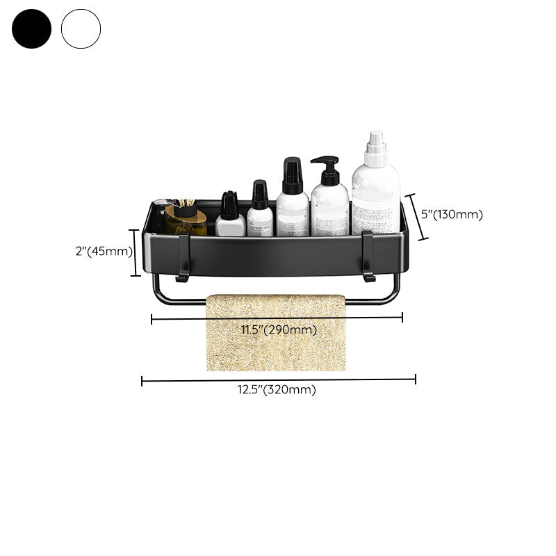 Modern Black-White Metal Bath Hardware Set Bath Shelf Bathroom Hardware Set