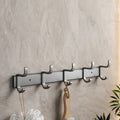 Gray Aluminum Bathroom Accessory Set Contemporary Bathroom Shelf
