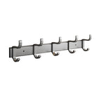 Gray Aluminum Bathroom Accessory Set Contemporary Bathroom Shelf