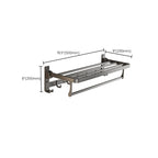 Gray Aluminum Bathroom Accessory Set Contemporary Bathroom Shelf